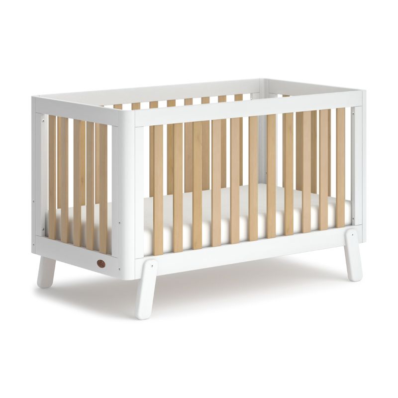 Boori-Turin 2 Piece Room Set in White & Almond (BAAD) Turin Cot Bed & 3 Drawer Chest with Changing Tray B-TUCB2PCTSV23/BAAD - Miracle Baby World