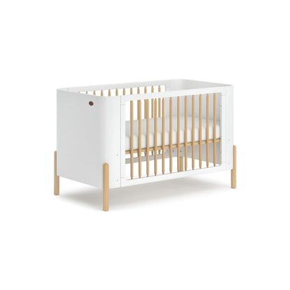 Boori-Nova Cot Bed with Nova mattress in White & Beech (BABH) - Miracle Baby World