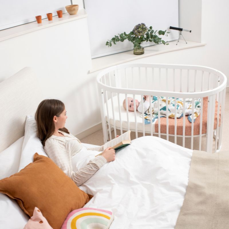 Boori-Oasis 2 Piece Room Set in White (BA) Oasis Cot & 3 Drawer Chest with Changing Tray - Miracle Baby World
