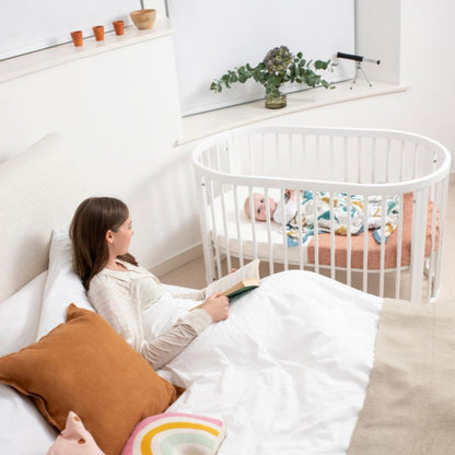Boori-Oasis 2 Piece Room Set in White (BA) Oasis Cot & 3 Drawer Chest with Changing Tray - Miracle Baby World