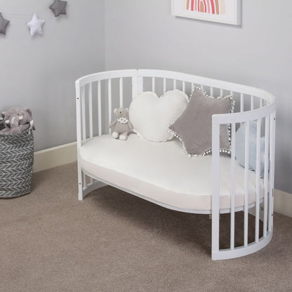 Boori Oasis Oval Cot Beech/White B-OAOCCOV22/BA/BH - Miracle Baby World