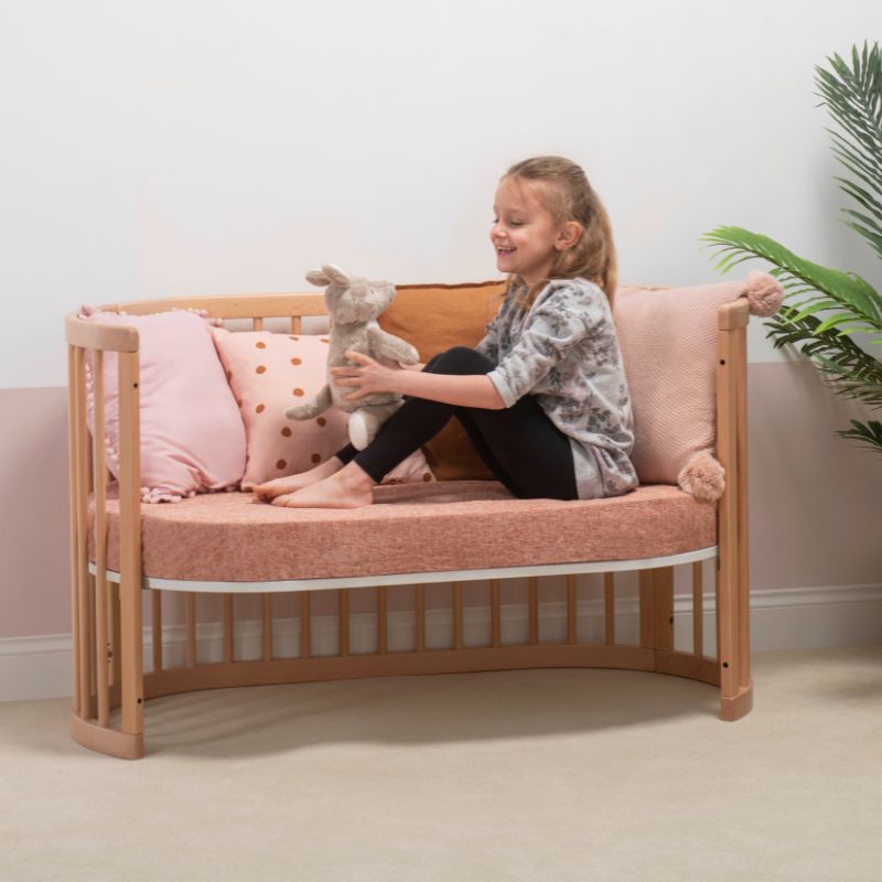 Boori Oasis Oval Cot Beech/White B-OAOCCOV22/BA/BH - Miracle Baby World