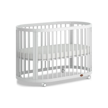 Boori Oasis Oval Cot Beech/White B-OAOCCOV22/BA/BH - Miracle Baby World