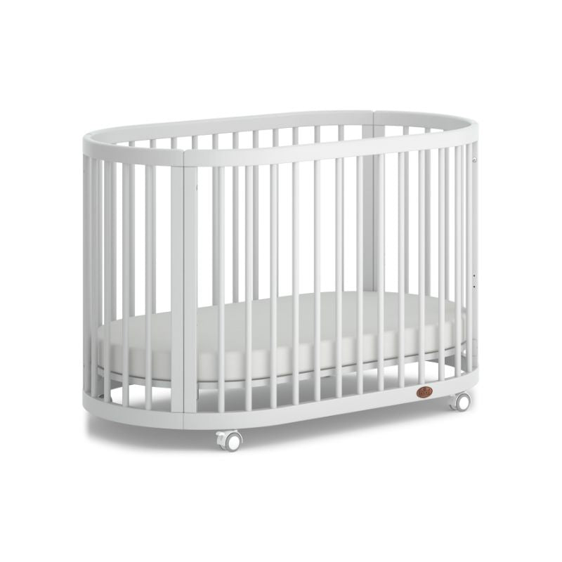 Boori Oasis Oval Cot Beech/White B-OAOCCOV22/BA/BH - Miracle Baby World