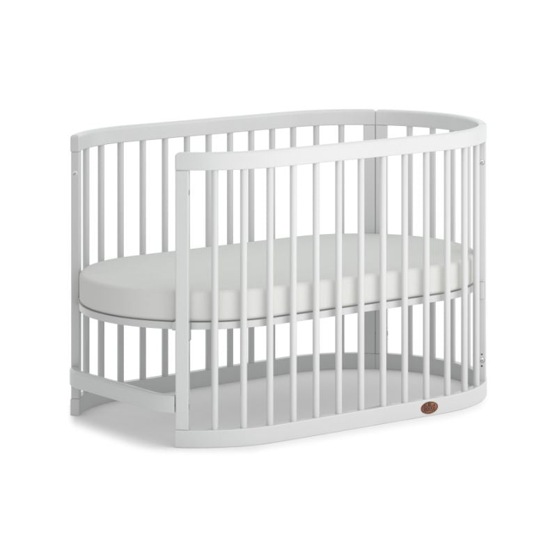 Boori Oasis Oval Cot Beech/White B-OAOCCOV22/BA/BH - Miracle Baby World