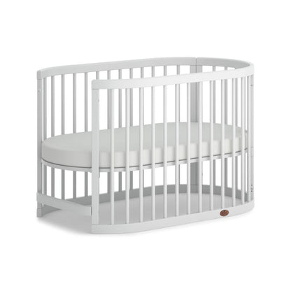 Boori Oasis Oval Cot Beech/White B-OAOCCOV22/BA/BH - Miracle Baby World