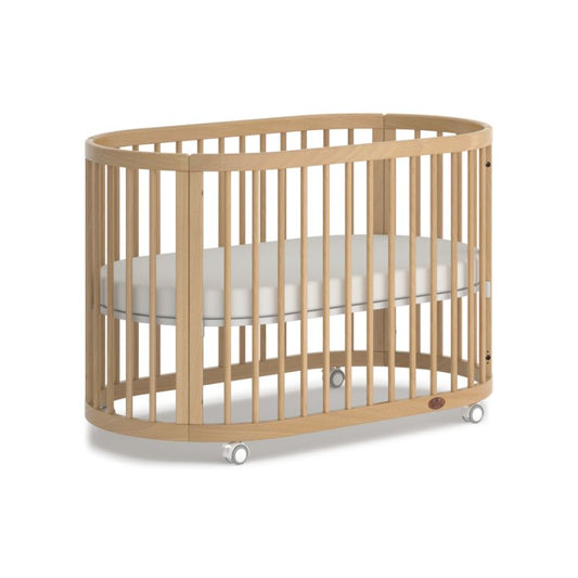 Boori Oasis Oval Cot Beech/White B-OAOCCOV22/BA/BH - Miracle Baby World