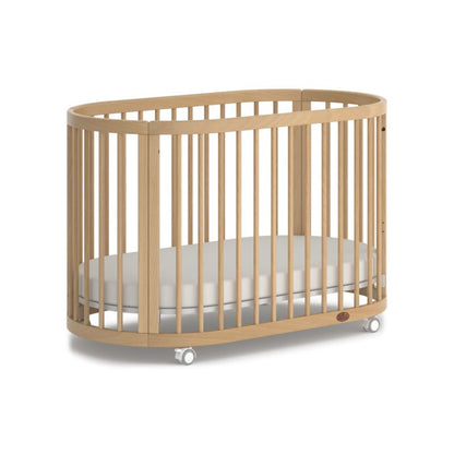 Boori Oasis Oval Cot Beech/White B-OAOCCOV22/BA/BH - Miracle Baby World