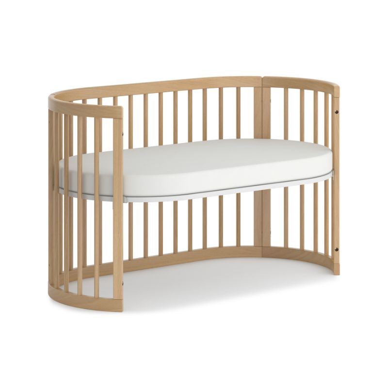 Boori Oasis Oval Cot Beech/White B-OAOCCOV22/BA/BH - Miracle Baby World