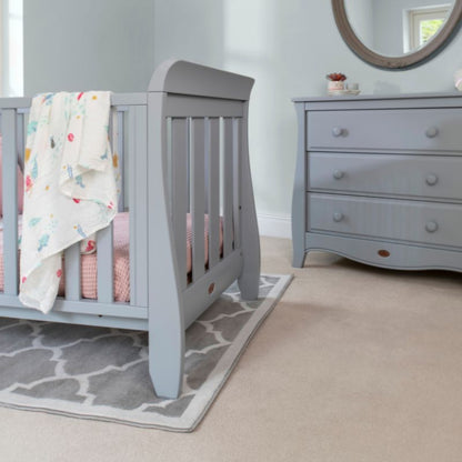 Boori-Sleigh Urbane 2 Piece Room Set in Pebble (PL) Sleigh Urbane Cot Bed & Sleigh 3 Drawer Chest Smart Assembly B-SLU2PRS/PL - Miracle Baby World