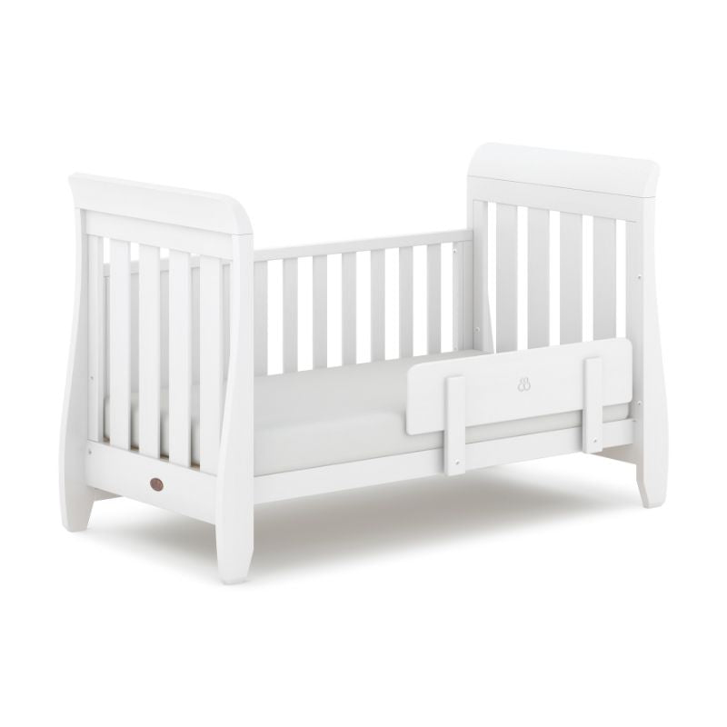 Boori-Sleigh Urbane 2 Piece Room Set in White  Sleigh Urbane Cot Bed & Sleigh 3 Drawer Chest Smart Assembly with Changing Tray B-SLU2PRCTS/BA - Miracle Baby World