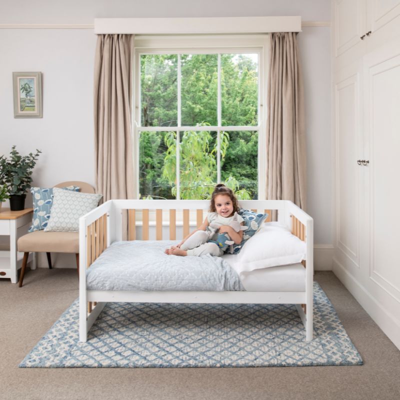 Boori-Turin Cot Bed in White & Almond B-TUCB/BAAD - Miracle Baby World