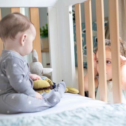 Boori-Turin Cot Bed in White & Almond B-TUCB/BAAD - Miracle Baby World