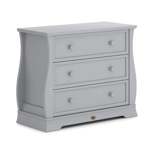 Boori Sleigh 3 Drawer Chest Smart Assembly in White or Pebble B-SL3DCSA/BA/PL